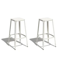 Tabouret de bar Timothy blanc x 2