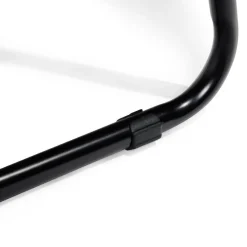 Tabouret de bar 32xH69,5x32cm pin et métal noir