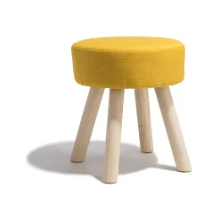 Tabouret Joseph jaune moutarde