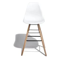 Tabourets de bar Charlotte blanc x 2
