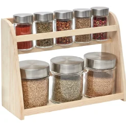 Étagère à épices et ses 8 bocaux