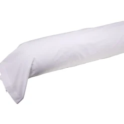 Taie de traversin imprimé beige et blanc 85xL185cm