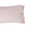 Taie de traversin unie rose clair