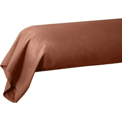 Taie de traversin 85x185 cm sienne