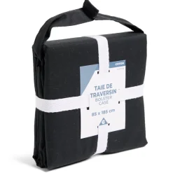 Taie de traversin 85x185cm 100% coton noir