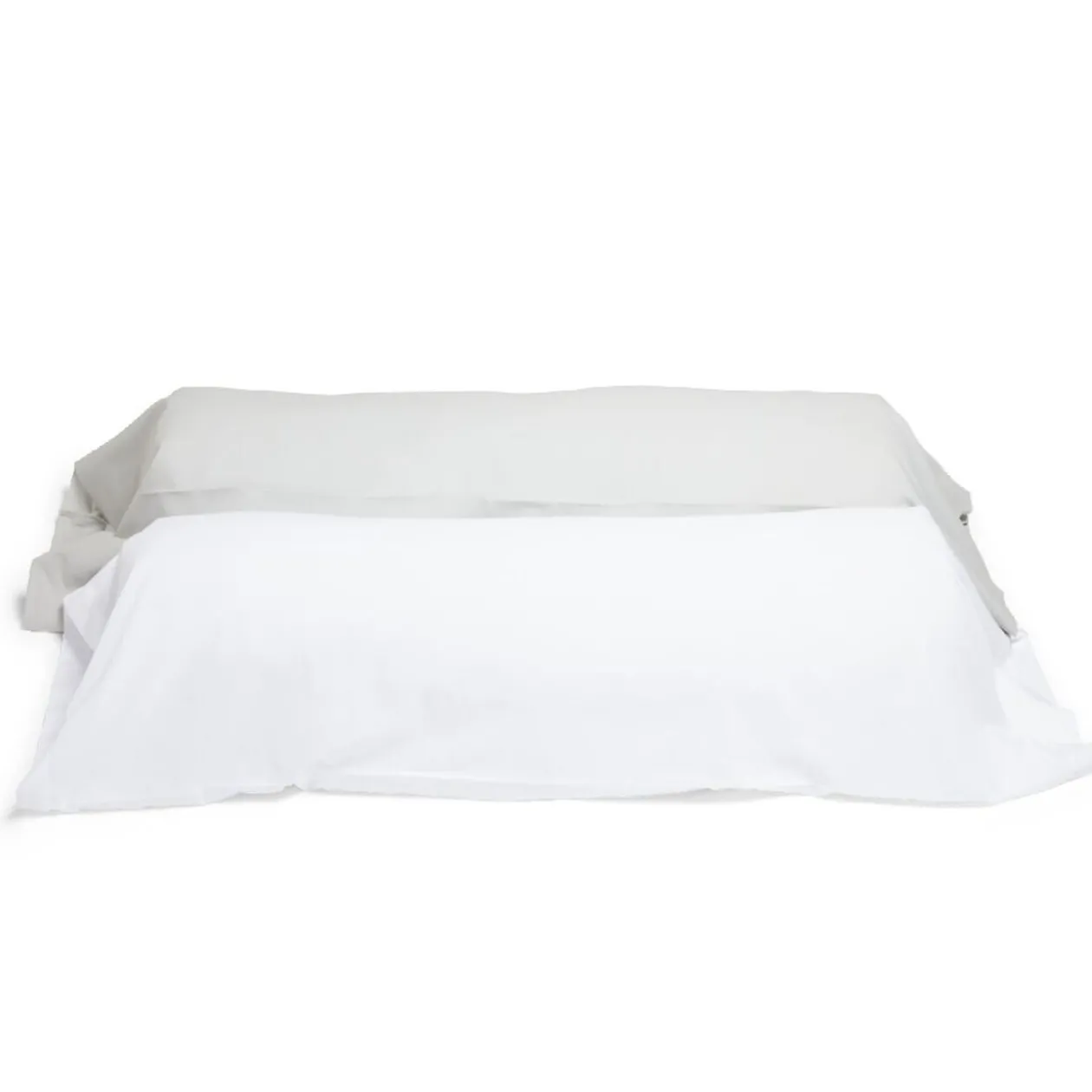 Taie de traversin 85x185cm polycoton blanc