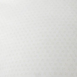 Taie d'oreiller à volant imprimé beige et blanc 63x63cm