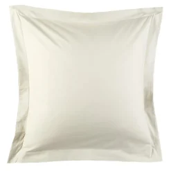 Taie d'oreiller carré à volant grise