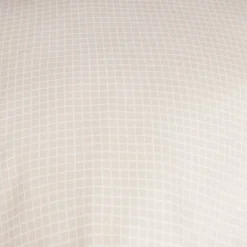 Taie d'oreiller carrée beige blanc imprimé croix X2