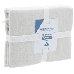 Taie d'oreiller flanelle L63X63 cm