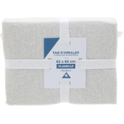 Taie d'oreiller flanelle L63X63 cm