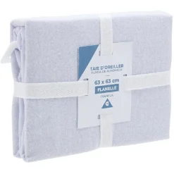 Taie d'oreiller flanelle L63X63 cm
