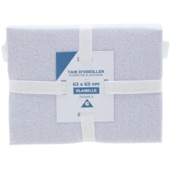 Taie d'oreiller flanelle L63X63 cm