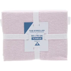 Taie d'oreiller flanelle L50X70 cm