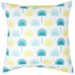 Taie d'oreiller matelassée réversible unie/imprimée finition droite x2