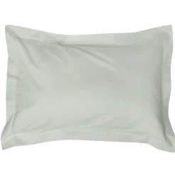 Taie d'oreiller rectangulaire unie vert d'eau