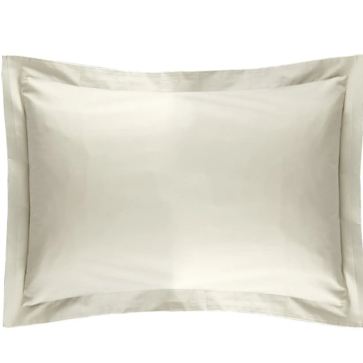 Taie d'oreiller rectangulaire à volant grise