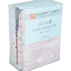 Taie d'oreiller rectangulaire imprimée x6