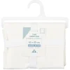 Taie d'oreiller sac en coton blanc 63x63 cm