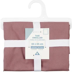 Taie d'oreiller sac en coton vert 63x63 cm