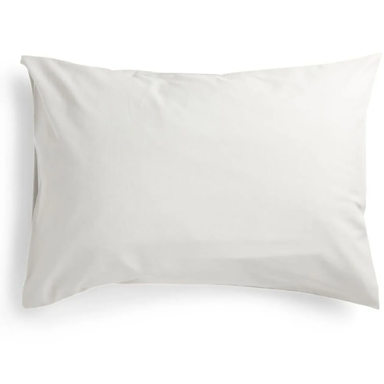 Taie d'oreiller 50x70cm polycoton finition droite gris