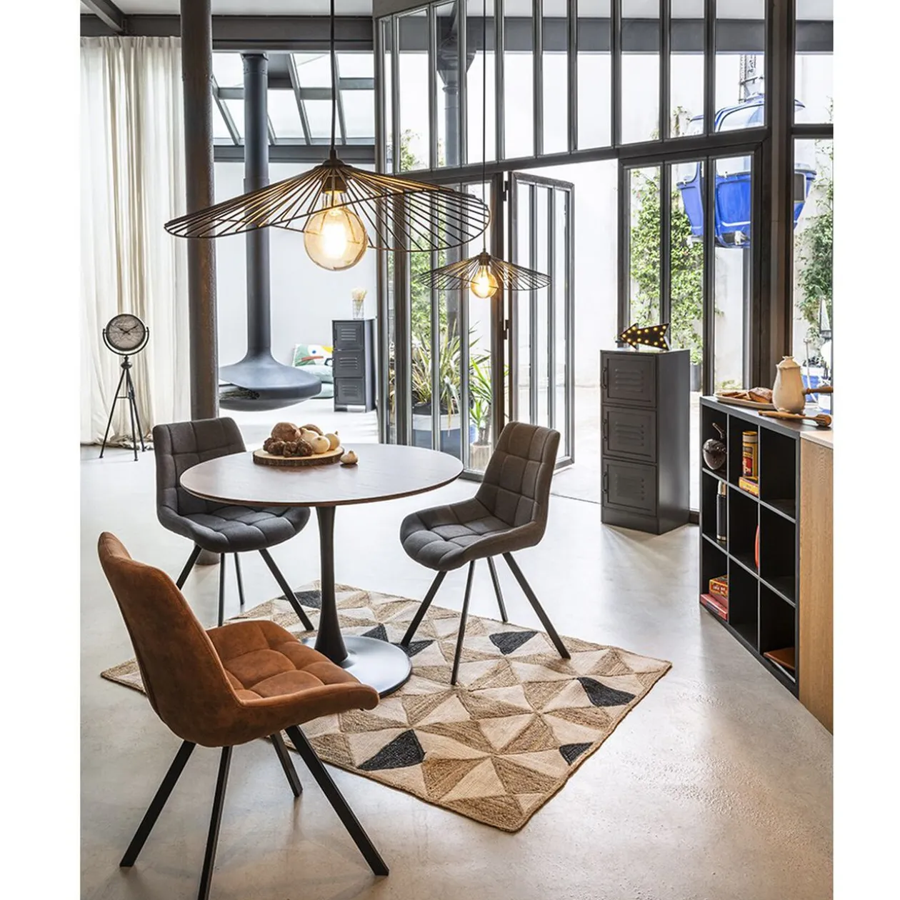 Tapis à empiècements Julio multicolore