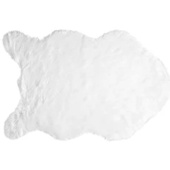 Tapis à poils longs Furcy blanc