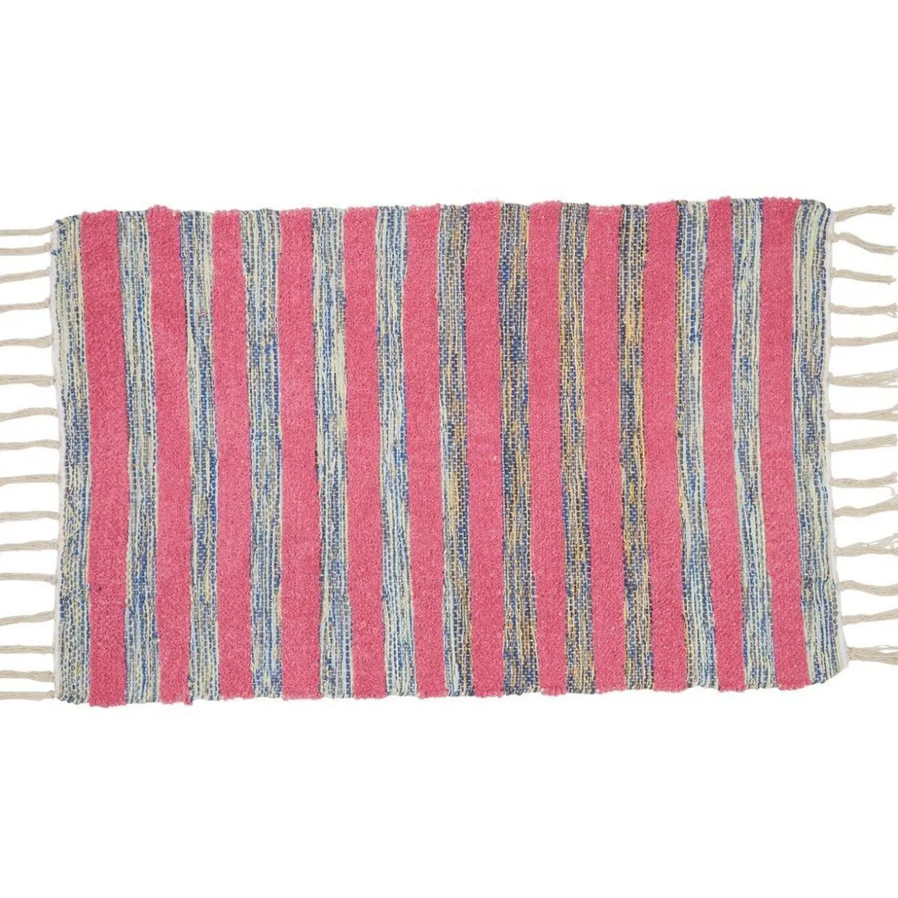 Tapis coton imprimé