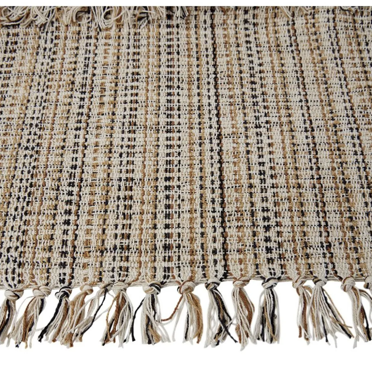 Tapis coton rayure multicolore 50x80cm