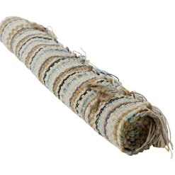 Tapis coton rayure multicolore 50x80cm