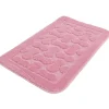 Tapis de bain antidérapant uni rose