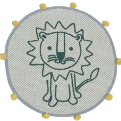 Tapis enfant rond imprimé lion ø60 cm