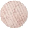 Tapis fausse fourrure rond relief bulle Ø90cm - 3 modèles