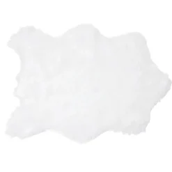 Tapis imitation fourrure forme peau de bête 50x70cm - 3 modèles