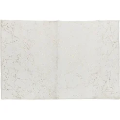 Tapis imprimé imitation marbre 100x150 cm blanc/doré ou gris/doré