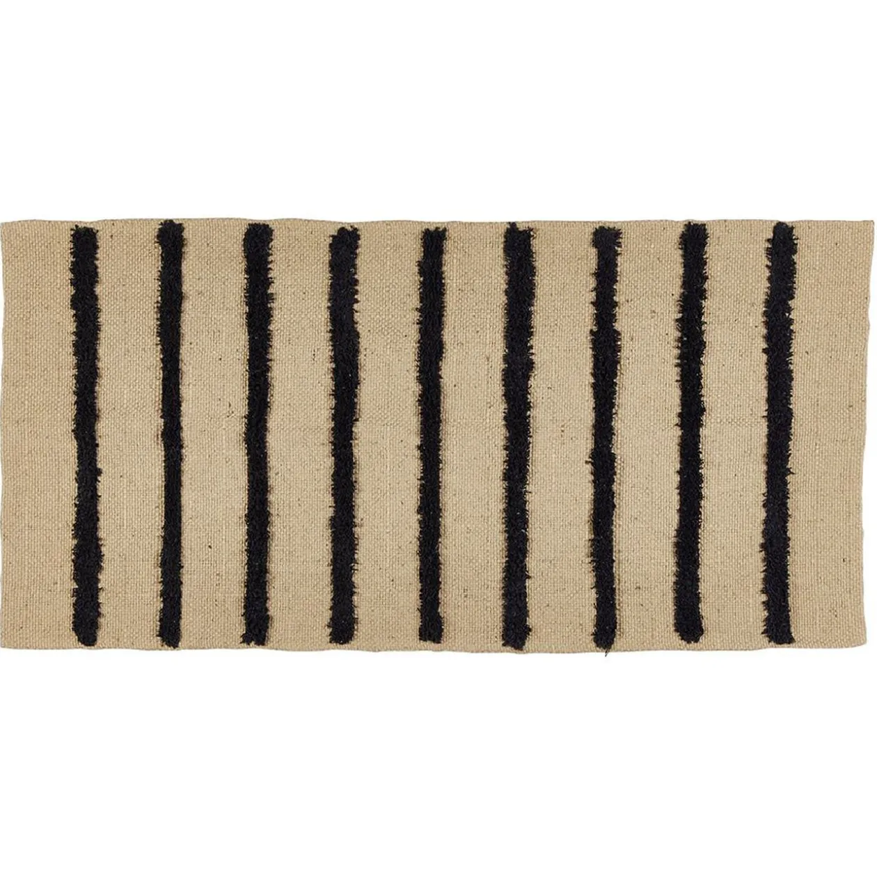 Tapis jute tufté jute et coton 140x70cm