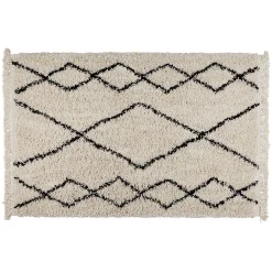 Tapis Manon 100x150cm noir et blanc