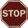 Tapis paillasson hexagone panneau STOP