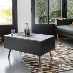 Tapis patchwork de cuir Pedro