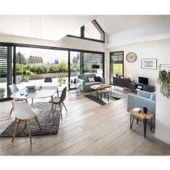 Tapis poils longs teufté gris anthracite Phil