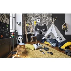 Tapis poils longs teufté jaune moutarde Phil