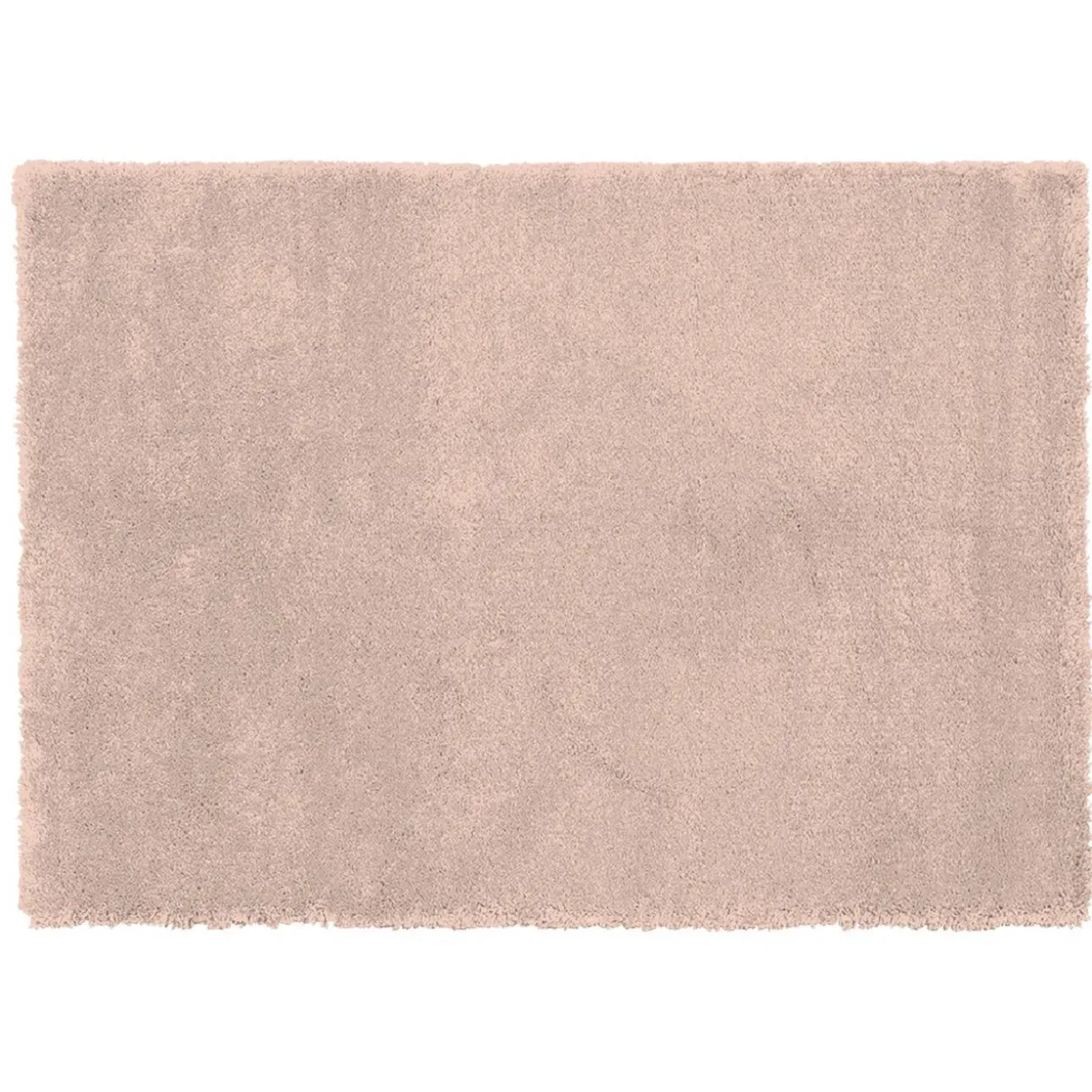 Tapis poils longs teufté Phil rose poudré