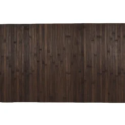 Tapis rectangulaire bambou marron foncé
