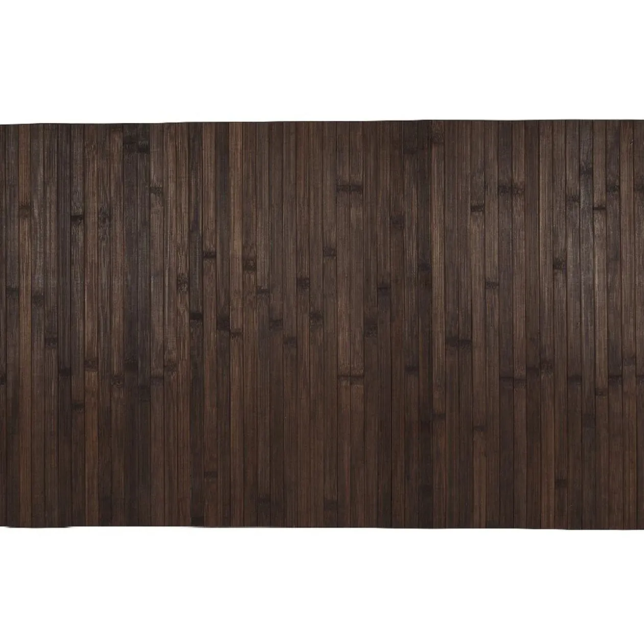 Tapis rectangulaire bambou marron foncé