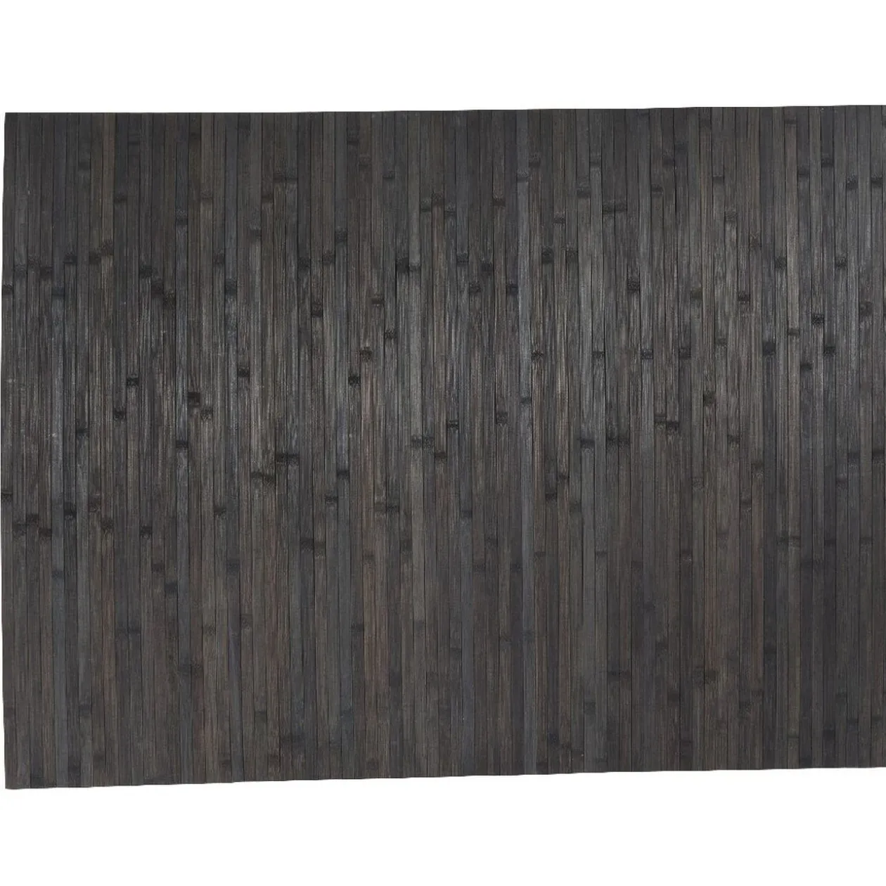 Tapis rectangulaire bambou gris foncé