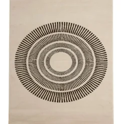 Tapis rectangulaire beige Muranu Nomad