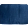 Tapis rectangulaire effet écaille uni bleu