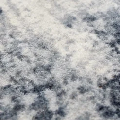 Tapis rectangulaire effet marbré gris noir