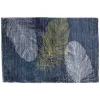Tapis rectangulaire effet fourrure imprimé plume