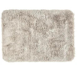 Tapis rectangulaire fourrure Shaggy taupe